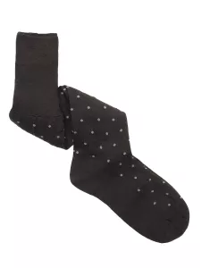 Pois patterned long socks Cashmere Silk Bio