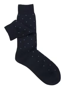 Refined Short Socks in Fresh Cotton with Polka Dot Pattern