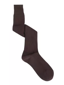 Knee High Classic Rib Socks in 100% Silk