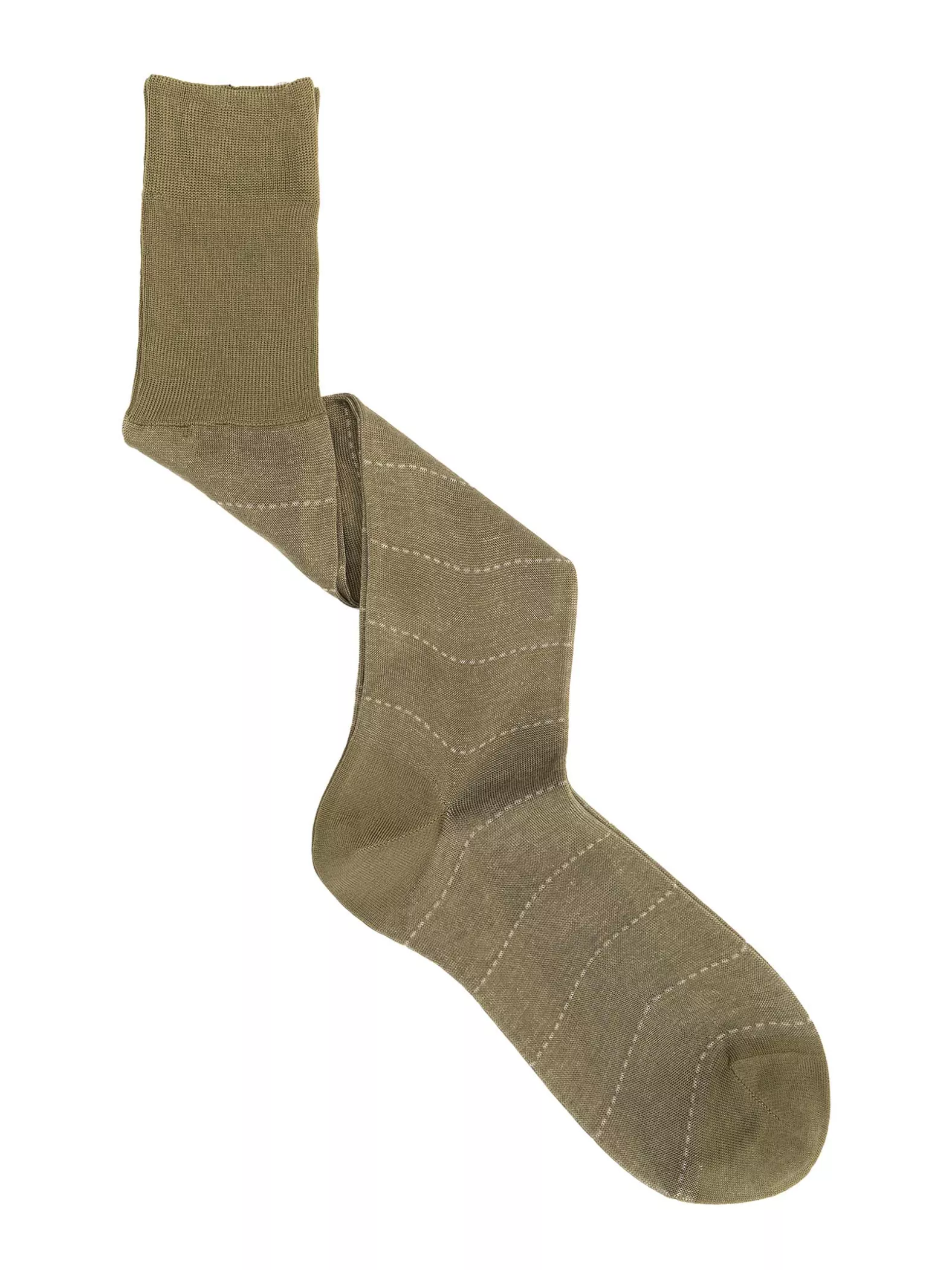Striped Knee High Vanisè Socks in Filo di Scozia Cotton