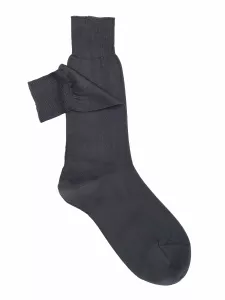 Short Classic Rib Socks in 100% Silk