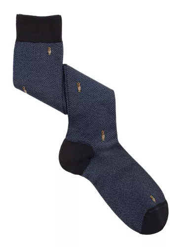  Long Wool Socks with Owl Pattern