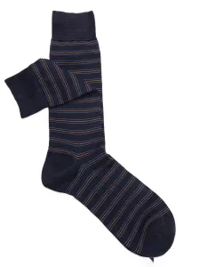 Plain middle thin wool crew socks