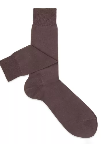 Plain middle thin crew  socks - 100% Filo scozia cotton