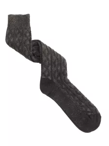 Knee High Plain socks in cashmere viscosa 