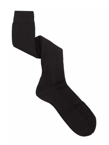 Long Ribbed Socks in 100% Filo di Scozia Cotton