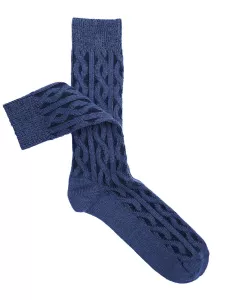 Santa patterned cashmere socks for Woman