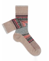 Men's cashmere socks with Norwegian pattern