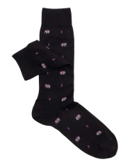 Elephant Pattern Short Socks in Cool Cotton