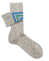 Sporty Pattern Short Socks in Cool Cotton