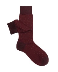 Men's Short Wool Socks with Micro Pattern