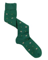 Men's knee-high Socks, Elephants Patterned - Cotton