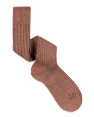 Merin Wool classic rib middle-thin knee high socks