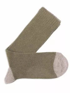 Gift Box 2 pairs Men's Short Socks in Solid Color Cashmere Viscose - Elegance and Comfort