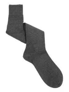 Plain middle thin wool Knee High Socks
