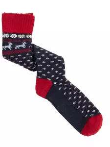 Long Socks with  pattern in Cashmere Silk Bio