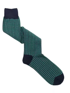 Men's geometrically patterned long socks