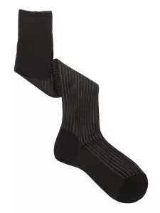 Plain middle thin knee high socks - 100% Filo scozia cotton