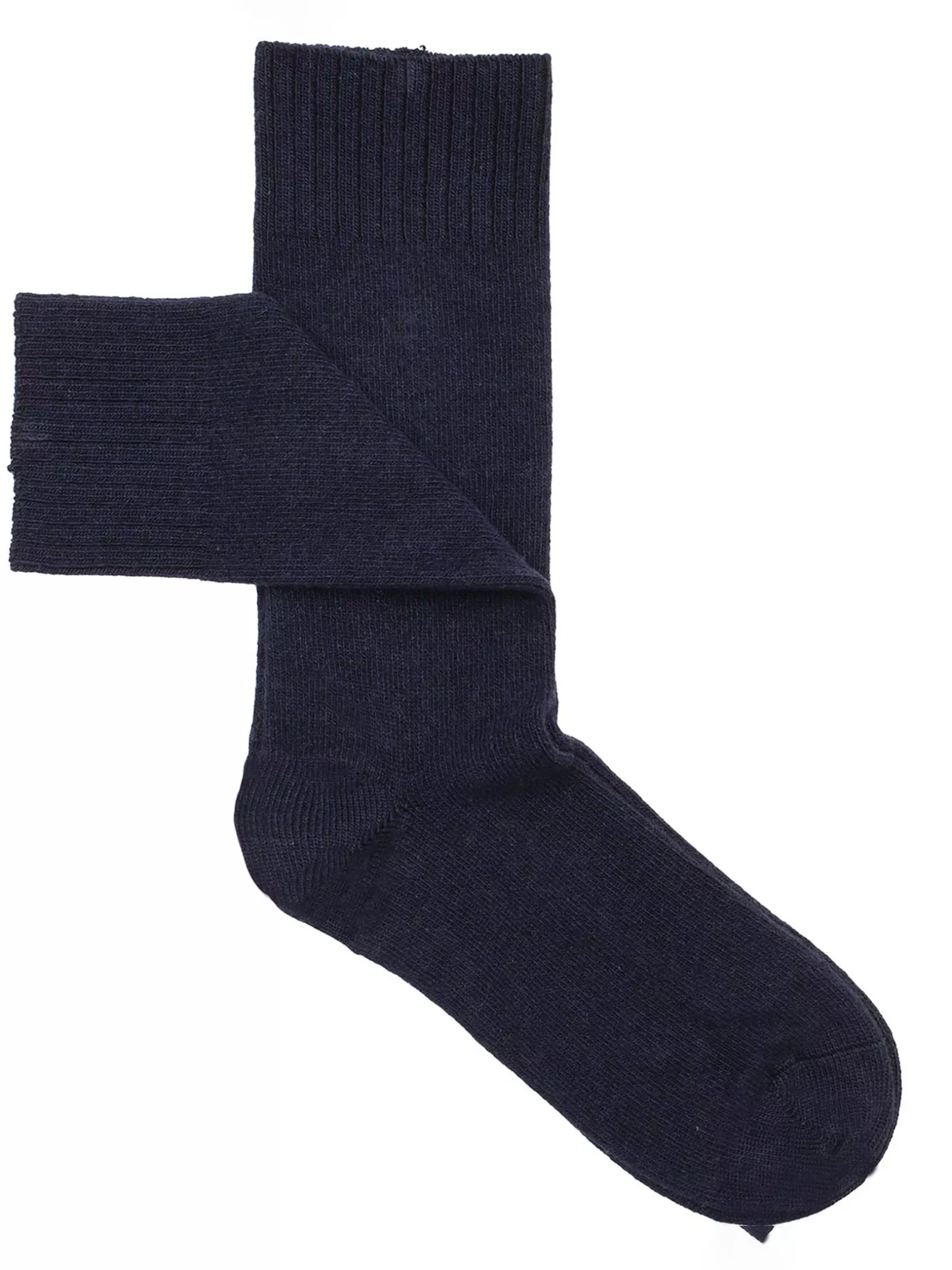 Plain Cashmere Man's Short Socks