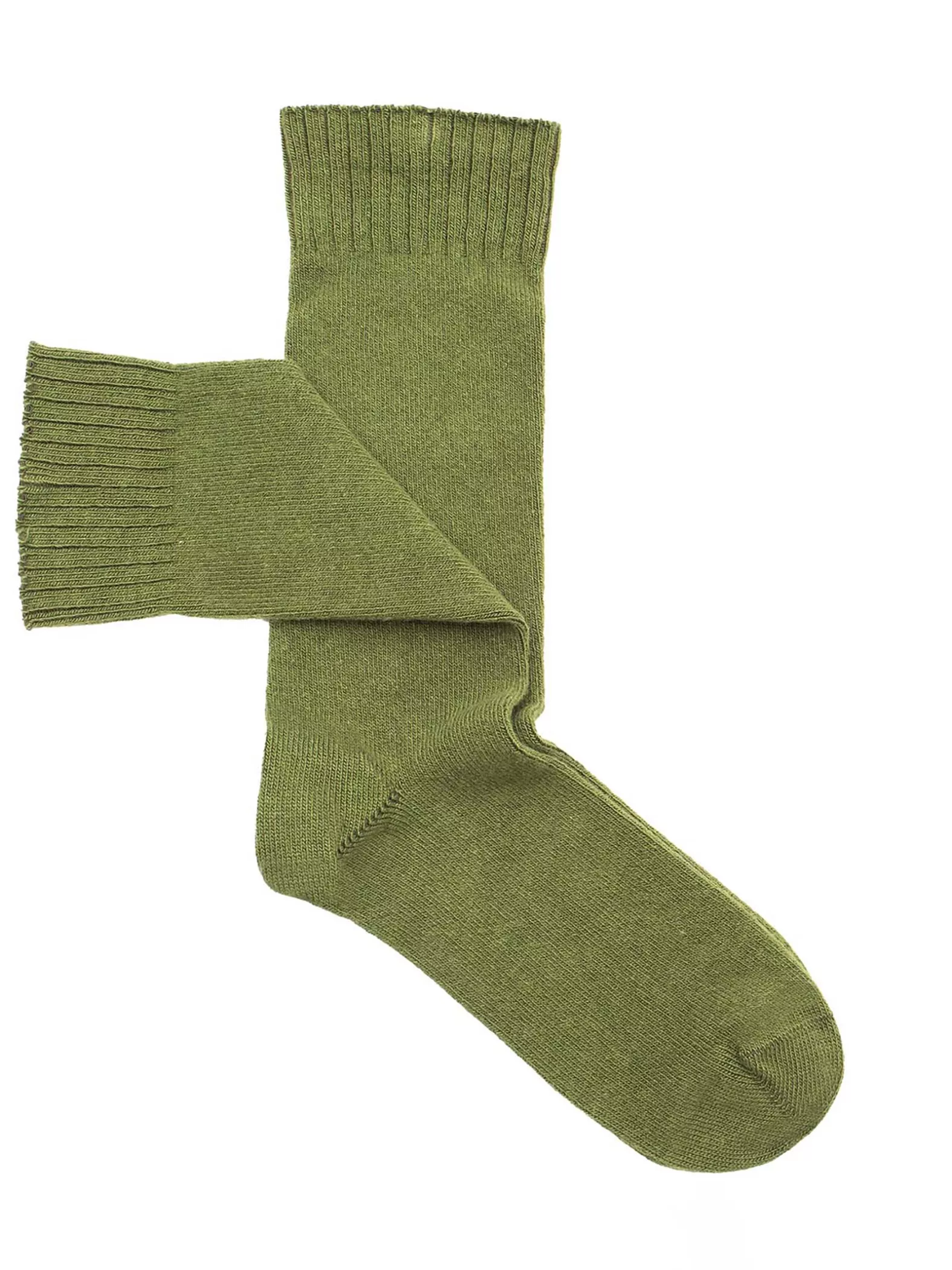 Plain Cashmere Man's Short Socks