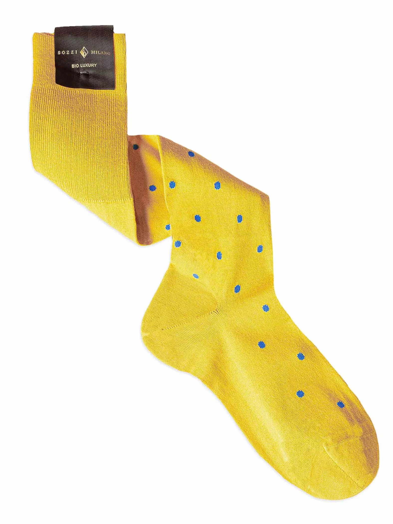 Long Pois patterned socks in contrast - Bio