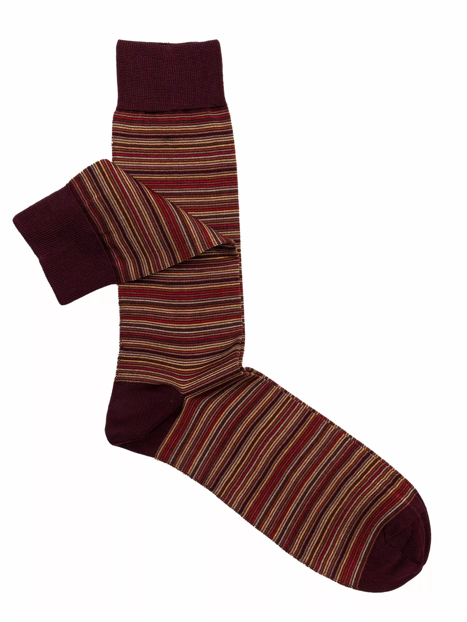 Miller striped patterned calf socks