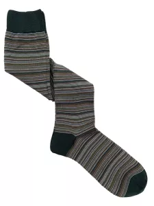 Knee high socks with Miller stripes