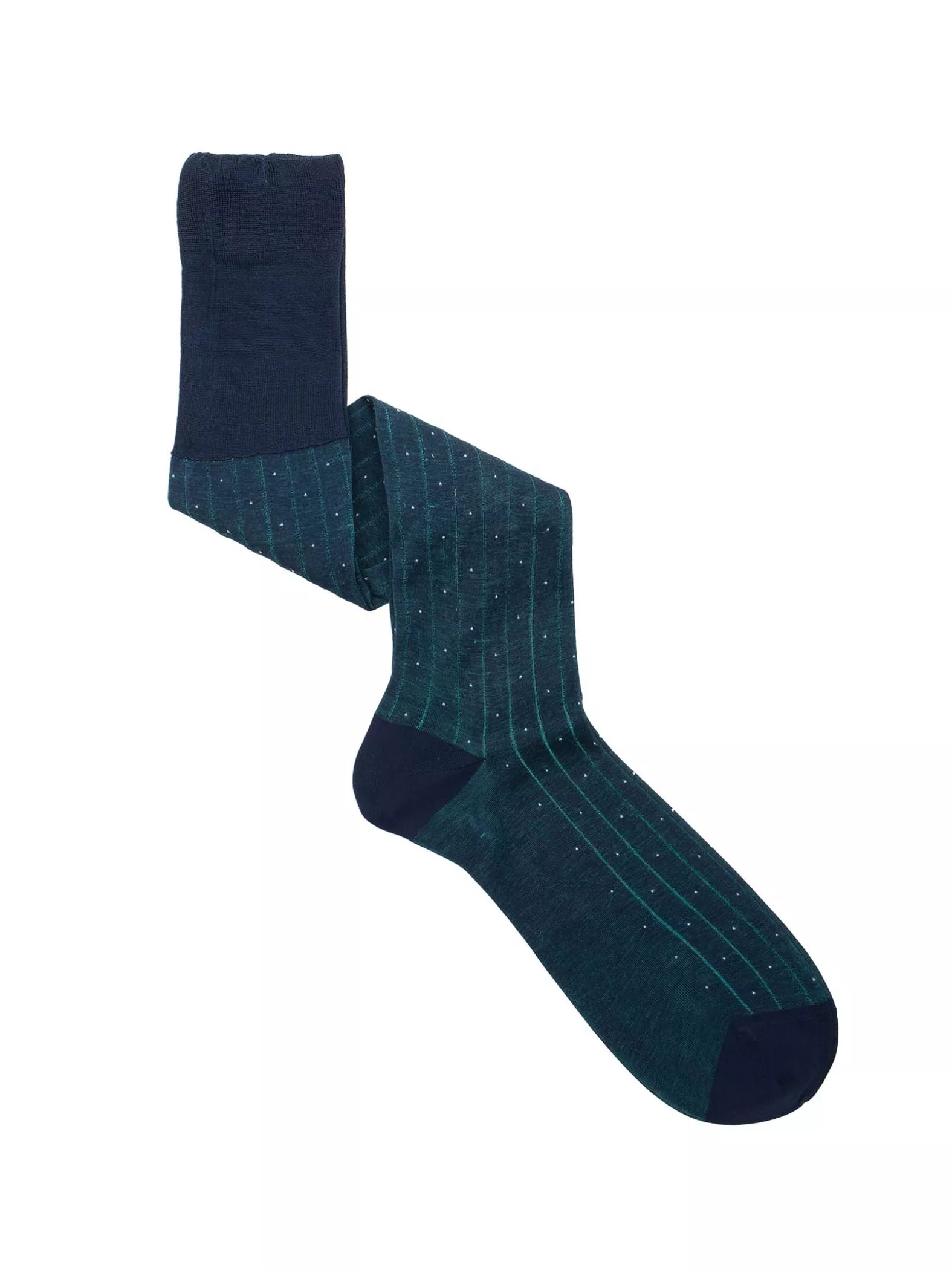 Men's knee-high Socks Pincushion pattern with English cuff