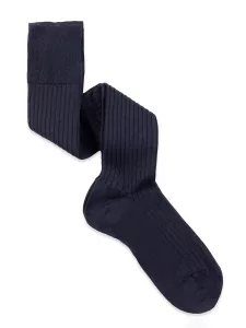 Classic rib Cashmere Silk knee high socks